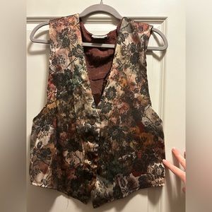 Vintage floral vest
